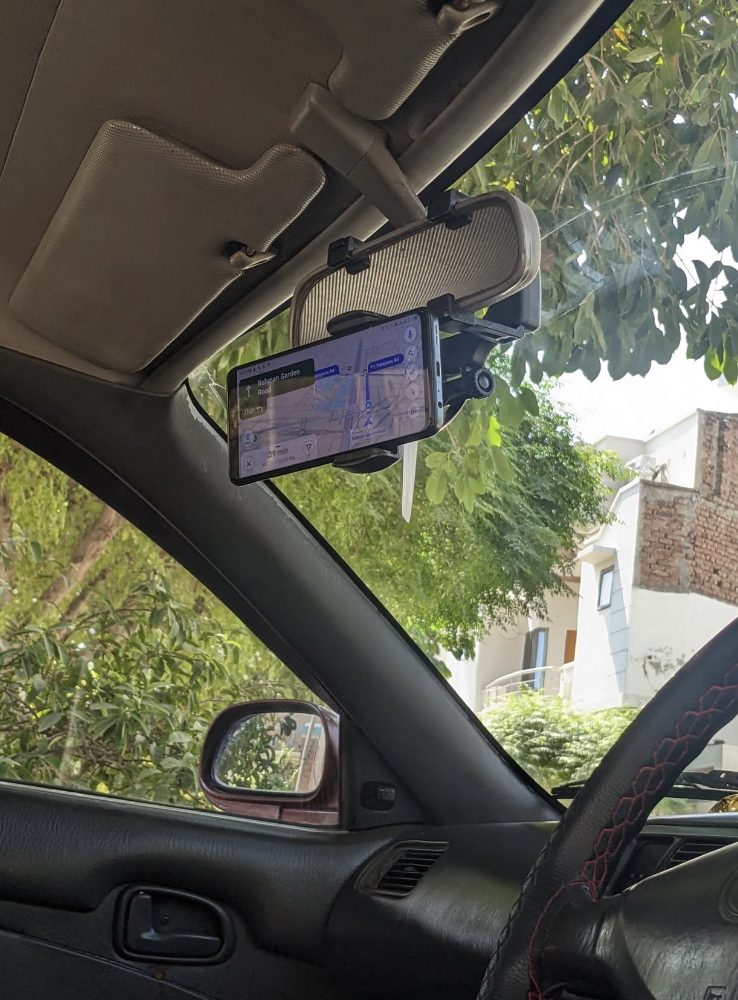 Car Rearview Mirror Mobile Phone Holder - Image 2