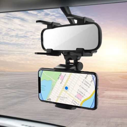 Car Rearview Mirror Mobile Phone Holder